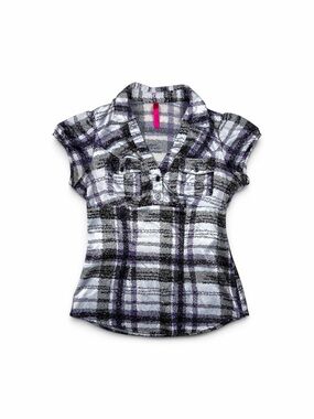 Y2K HeartSoul Preppy Satin Blouse
